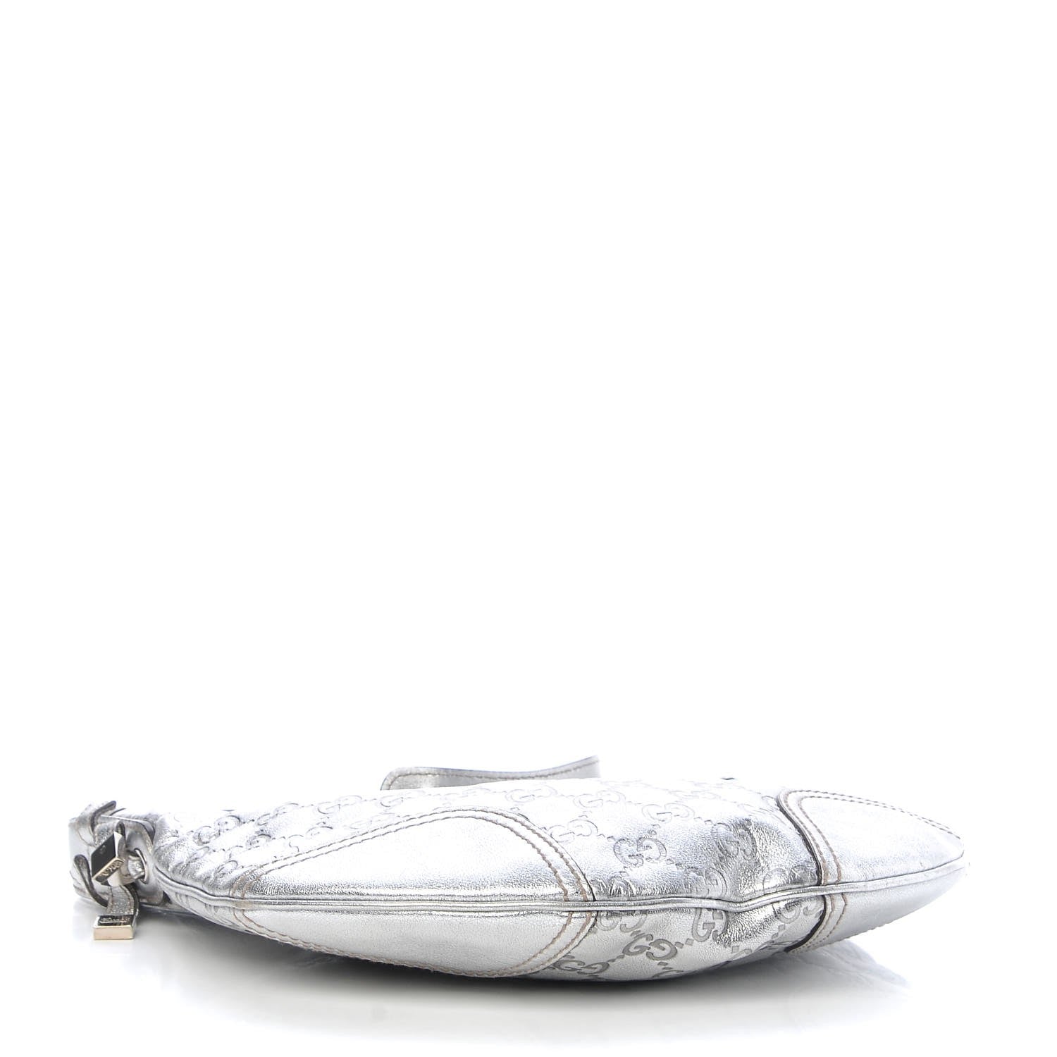Gucci Metallic Guccissima Small Princy Hobo Silver 4 of 9