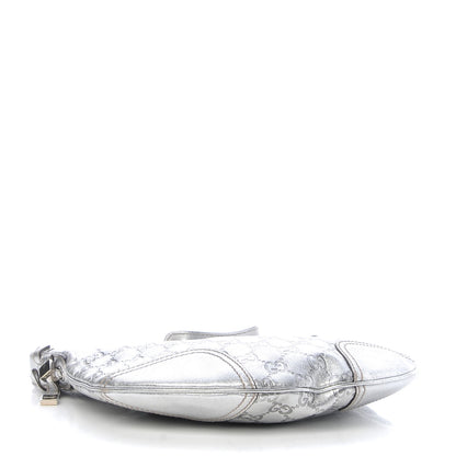 Gucci Metallic Guccissima Small Princy Hobo Silver 4 of 9