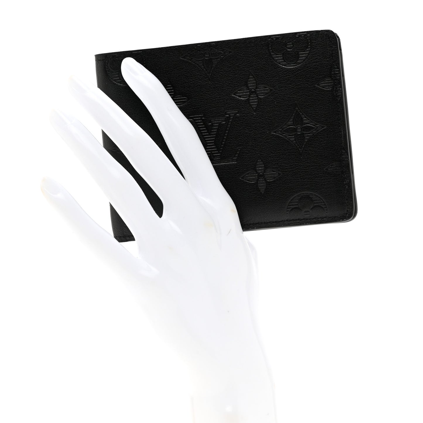 Calfskin Monogram Shadow Multiple Wallet Black