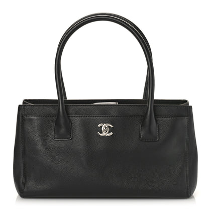 Chanel Calfskin Small Cerf Executive Shopper Tote Black 3 of 10