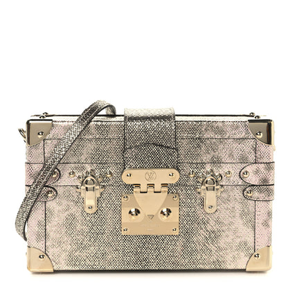 Louis Vuitton Lizard Petite Malle Silver 1 of 12