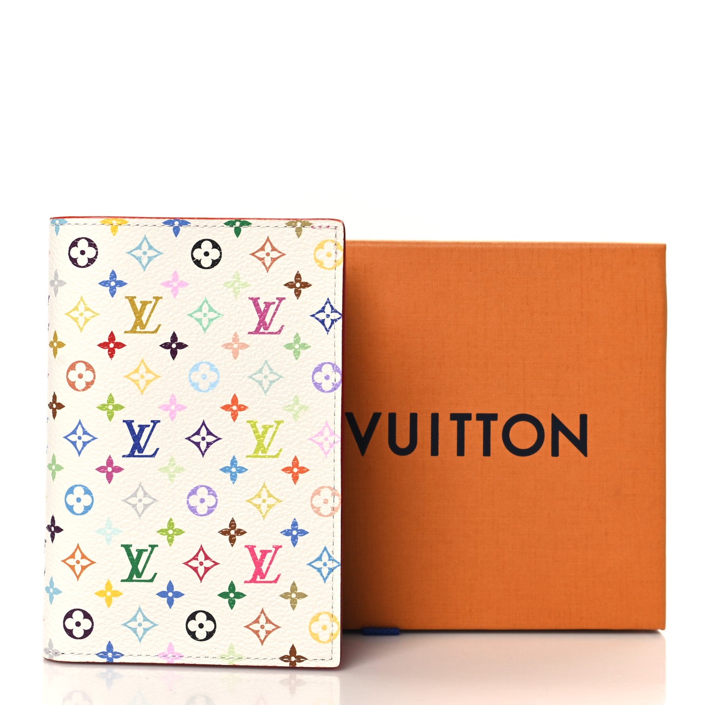 LV X TM Monogram Multicolor Passport Cover White