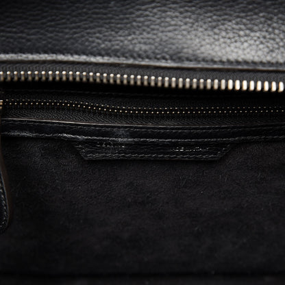 Celine Drummed Calfskin Micro Luggage Black 7 of 16