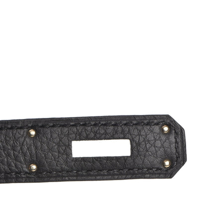 Hermes Togo Birkin 35 Black Bleu Agate 18 of 30