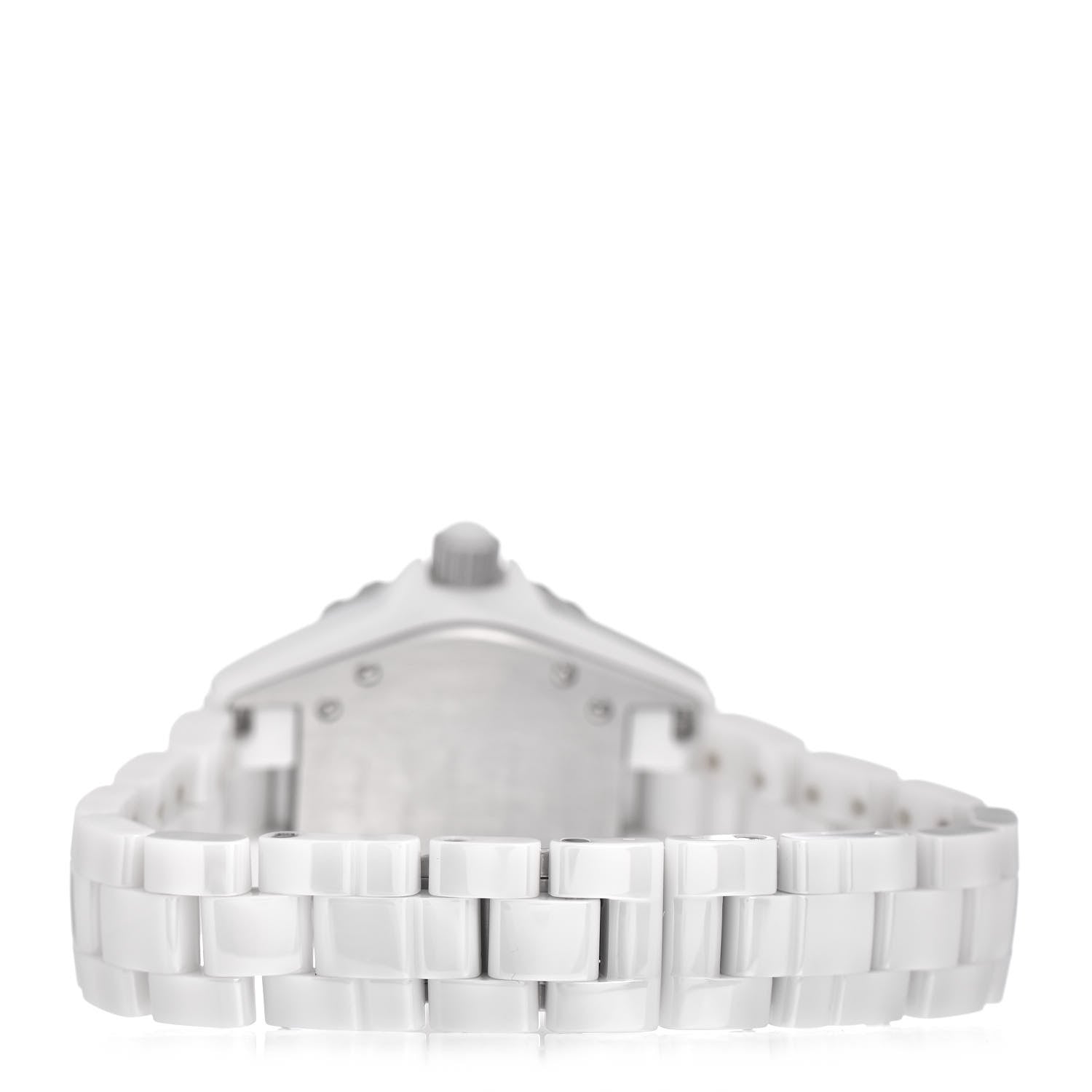 Chanel Stainless Steel Ceramic 33mm J12 Quartz Watch White 3 of 5