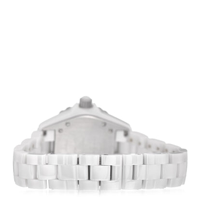 Chanel Stainless Steel Ceramic 33mm J12 Quartz Watch White 3 of 5