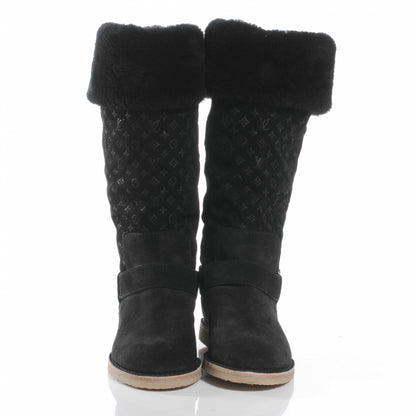 Louis Vuitton Suede Fauvist High Boots 36 Black 2 of 6