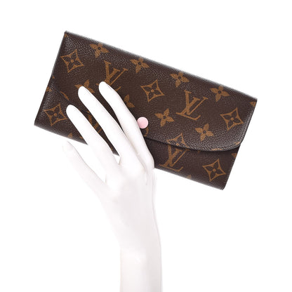 Louis Vuitton Monogram Emilie Wallet Rose Ballerine 2 of 7
