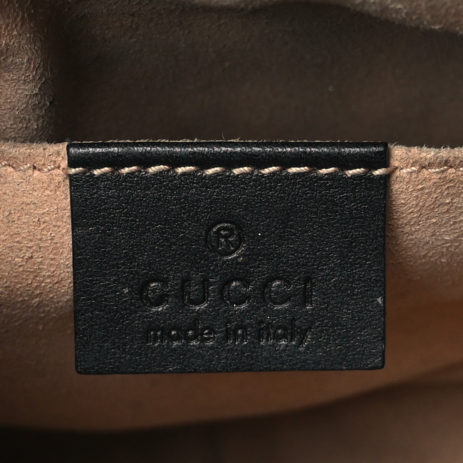 Gucci Calfskin Matelasse Mini GG Marmont Chain Shoulder Bag Black 6 of 11