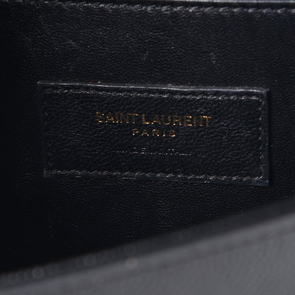 Saint Laurent Grain De Poudre Medium Classic Monogram Kate Satchel Black 7 of 11