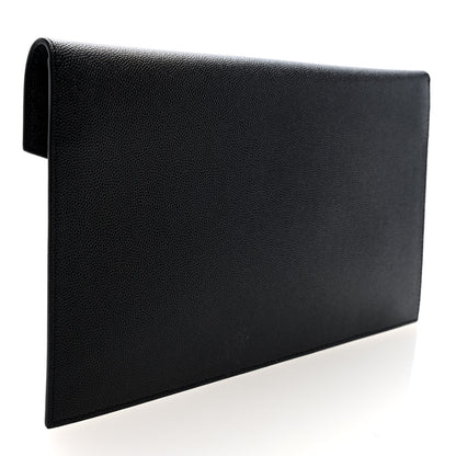 Saint Laurent Grain De Poudre Uptown Pouch Black 3 of 7