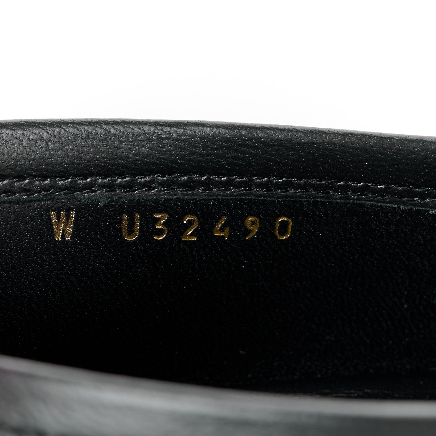 Calfskin Mens Stitched CC Loafers 41 Black