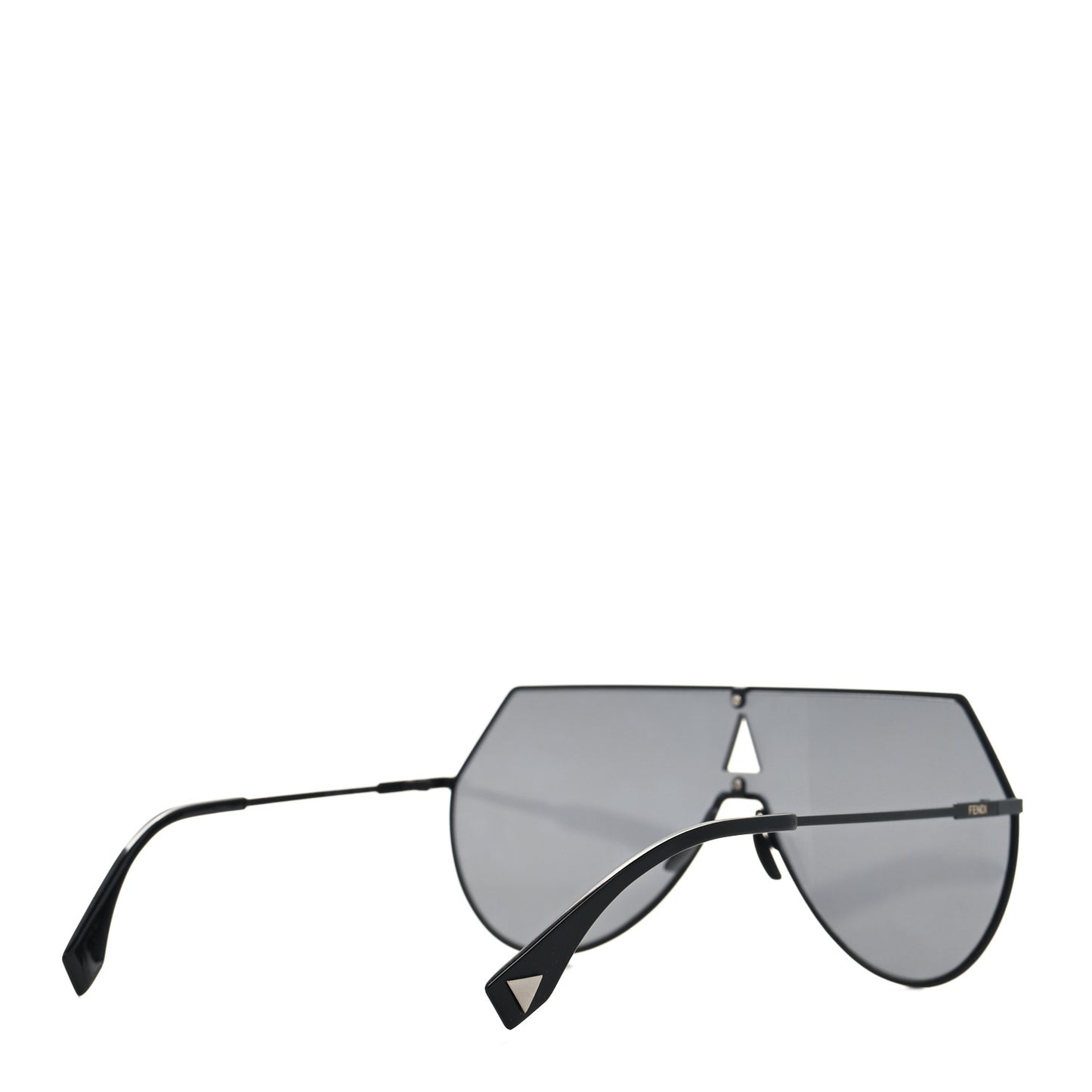 Metal Mirrored Eyeline Sunglasses FF 0193/S Black