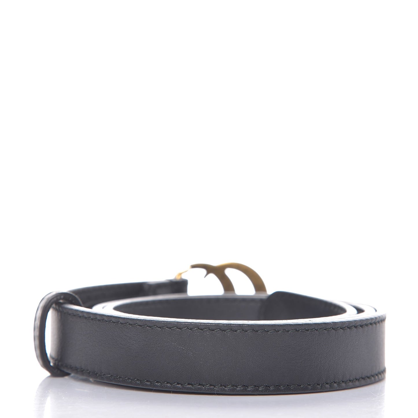 Calfskin Double G 20mm Belt 70 28 Black