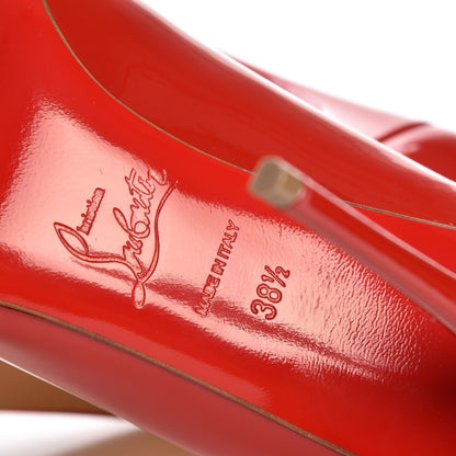 Christian Louboutin Patent Pigalle Follies 100 Pumps 38.5 Rouge De Mars 6 of 7