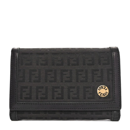 Fendi Zucchino Flap Wallet Tobacco 1 of 12