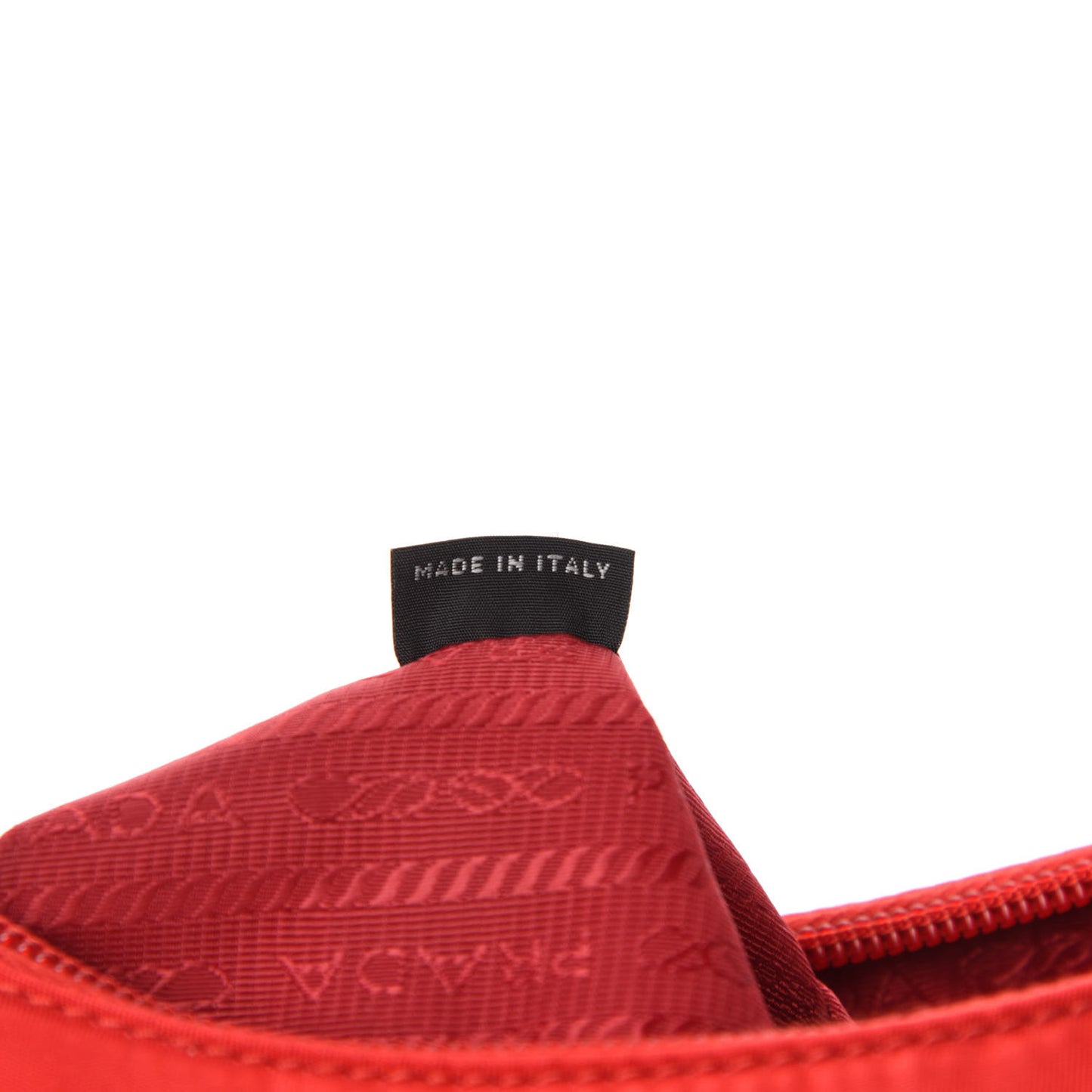 Tessuto Nylon Mini Re-Edition 2000 Bag Rosso
