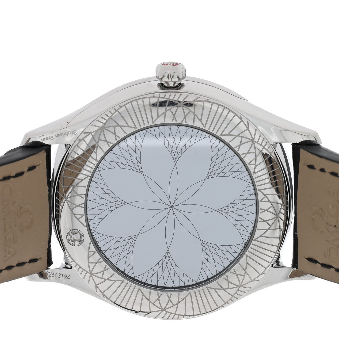 Stainless Steel Alligator Diamond Mother of Pearl 36mm De Ville Tresor Quartz Watch 428.17.36.60.05.001