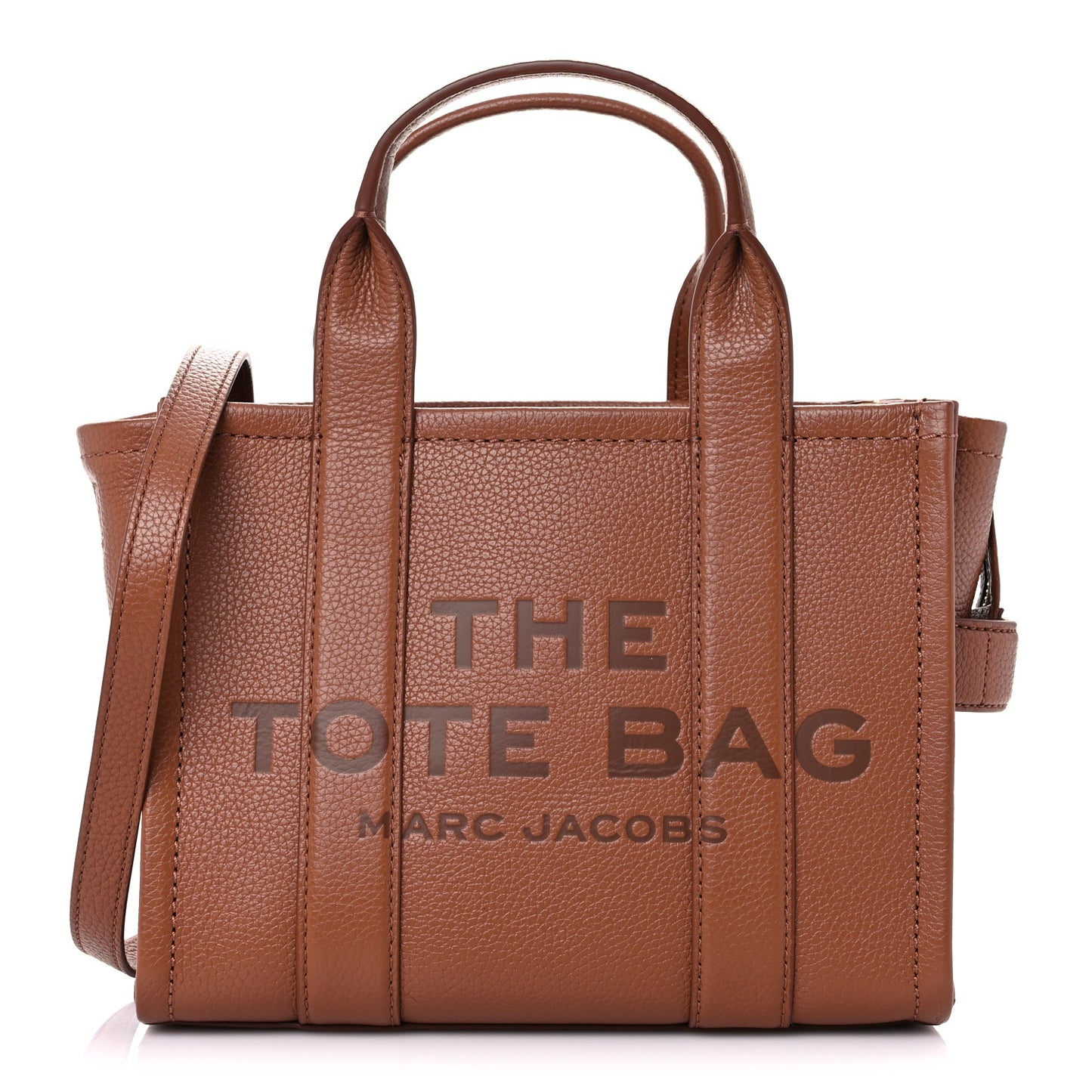 Grained Calfskin Small The Tote Bag Argan Oil