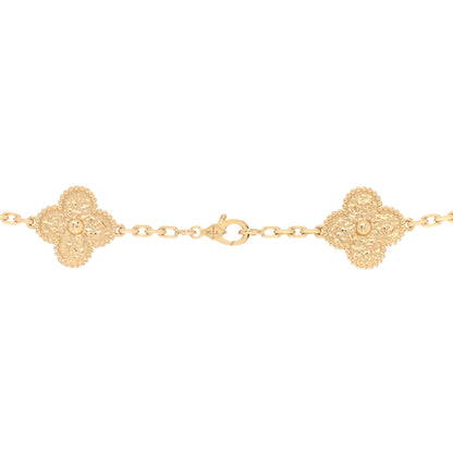 Van Cleef & Arpels VAN CLEEF & ARPELS 18K Yellow Gold 20 Motifs Vintage Alhambra Necklace 4 of 5