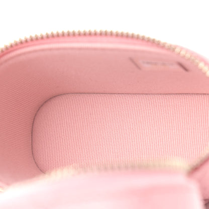 Chanel Caviar Quilted Small Handle With Care Vanity Case With Chain Pink 5 of 9