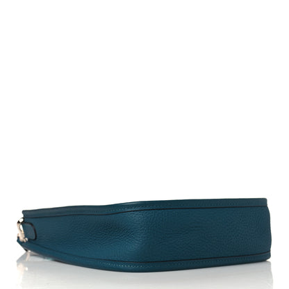 Hermes Taurillon Clemence Evelyne TPM Vert Bosphore 4 of 10