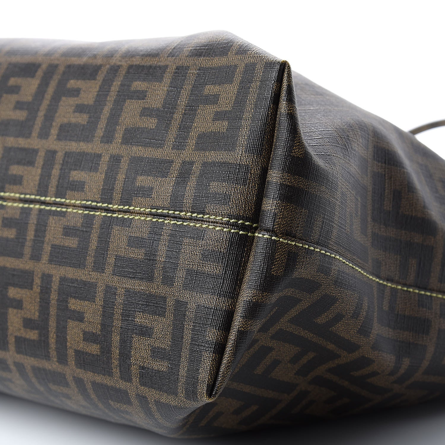 Fendi Zucca Spalmati Medium Roll Tote Tobacco Green 7 of 10