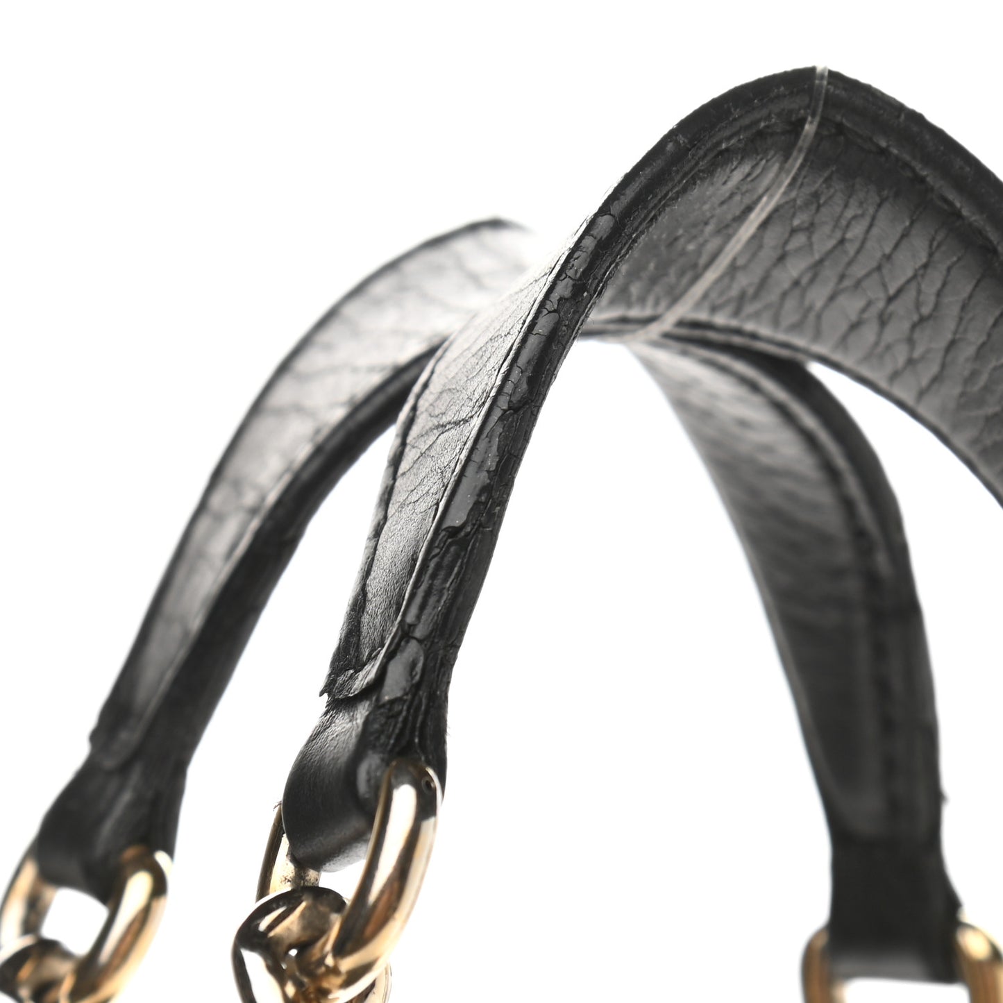 Pebbled Calfskin Medium Soho Chain Shoulder Bag Black