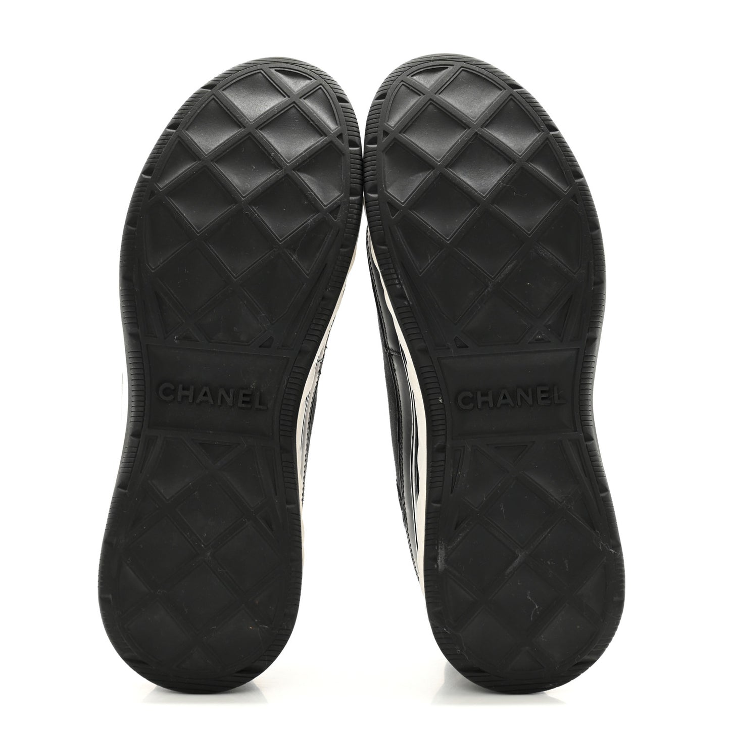 Velvet Calfskin Mixed Fibers CC Sneakers 40 Black