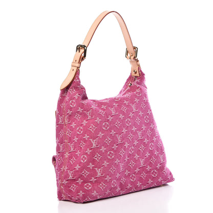 Louis Vuitton Denim Baggy GM Fuchsia 3 of 12