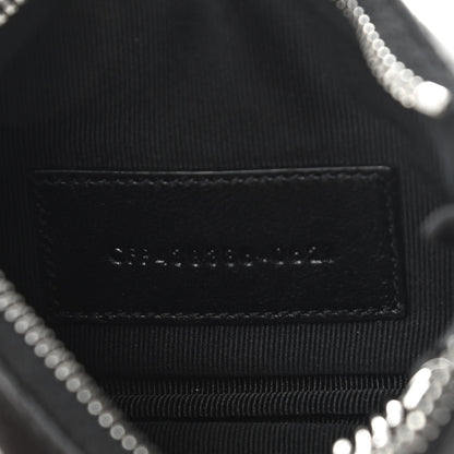 Saint Laurent Calfskin Matelasse Monogram Key Pouch Black 4 of 9