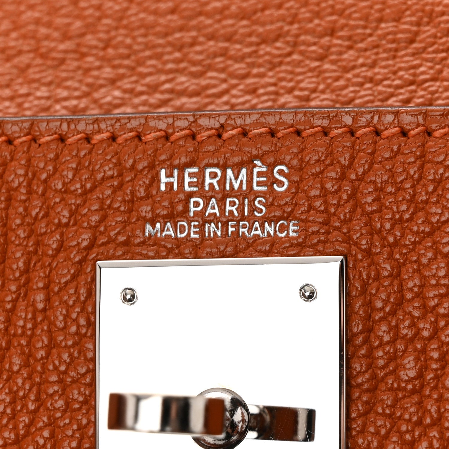 Hermes Chevre de Coromandel Kelly Retourne 32 Orange 6 of 14