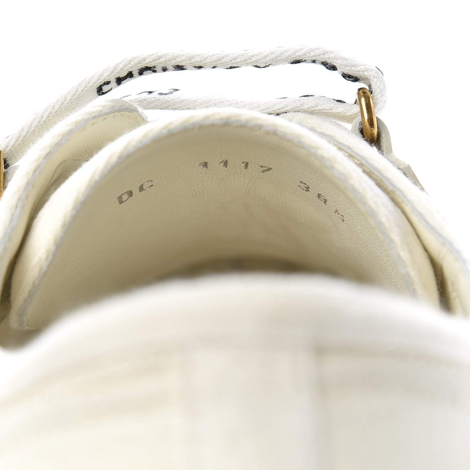Christian Dior Canvas Walk'n Dior Low Top Sneakers 38.5 White 8 of 9