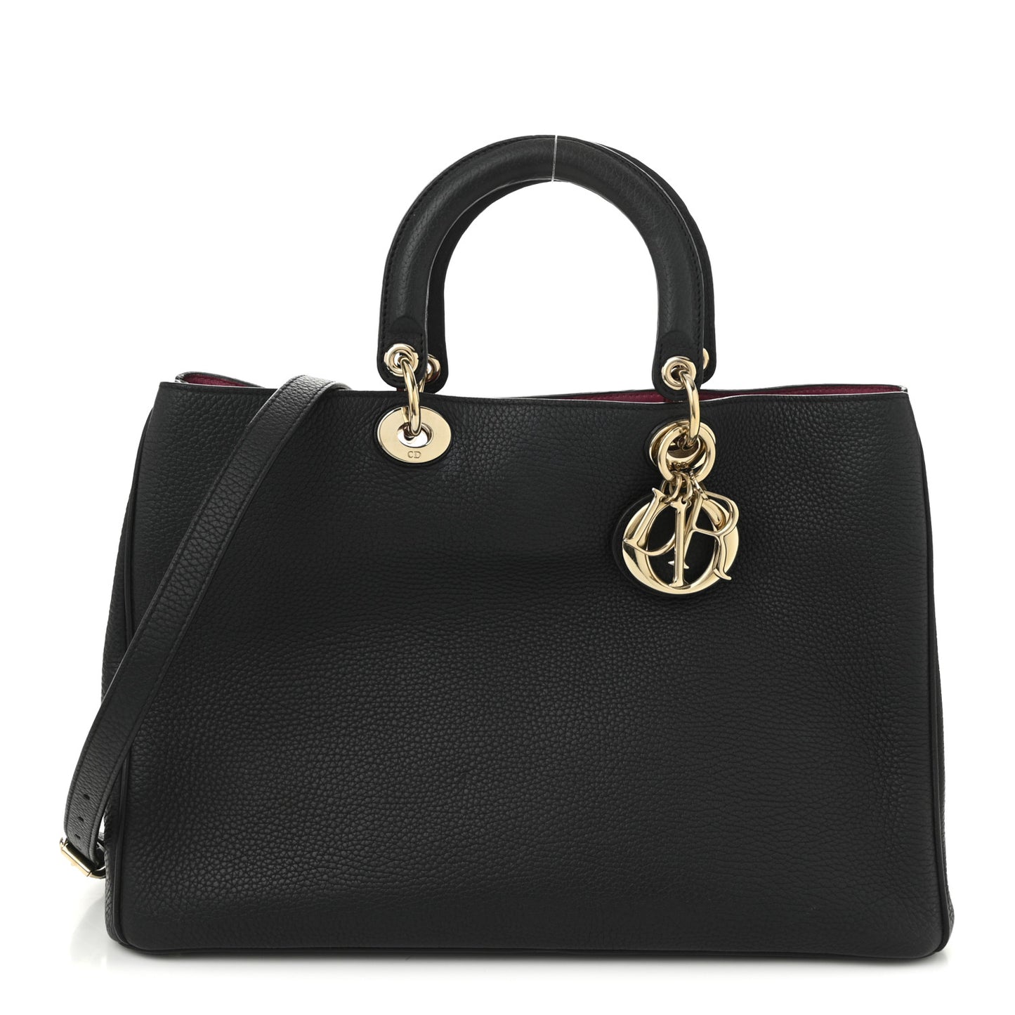 Bullcalf Large Diorissimo Tote Black Rose Indien