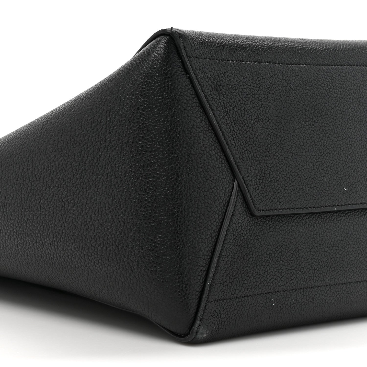 Celine Soft Grained Calfskin Sangle Bucket Bag Black 10 of 14