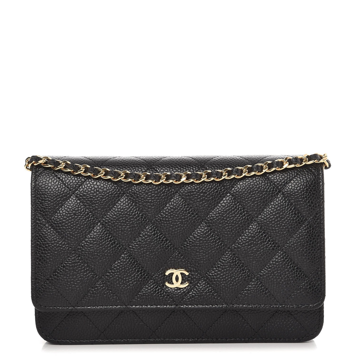 Chanel Caviar Quilted Wallet On Chain WOC Black 1 of 9