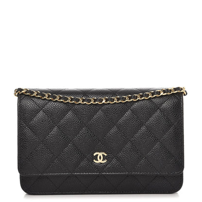 Chanel Caviar Quilted Wallet On Chain WOC Black 1 of 9