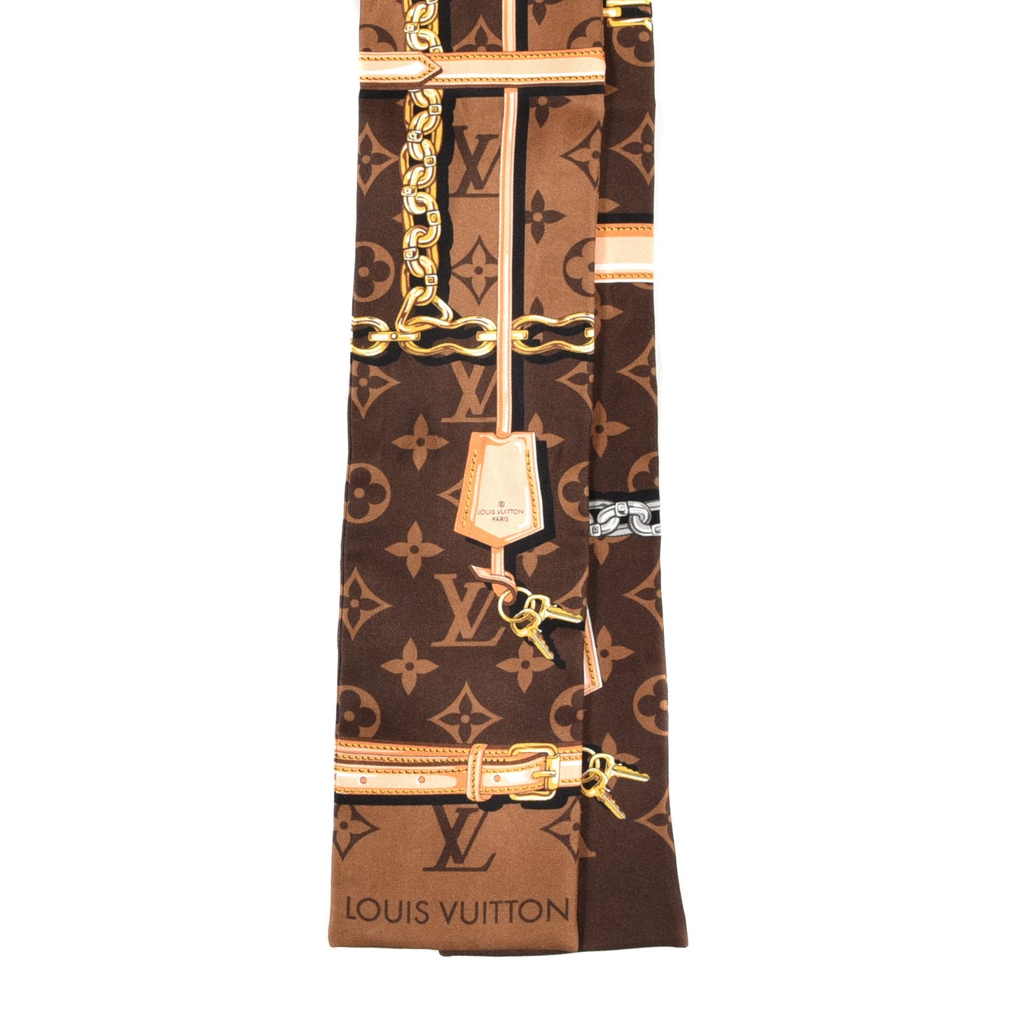 Silk Monogram Confidential Bandeau Brown