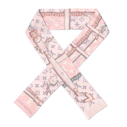 Louis Vuitton Silk Monogram Confidential Bandeau Light Pink 1 of 3