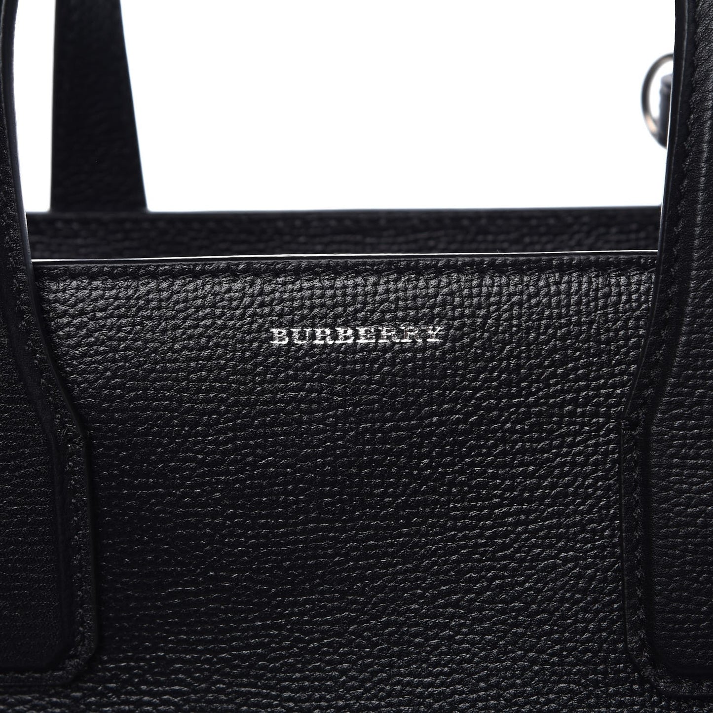Derby Calfskin House Check Medium Banner Tote Black