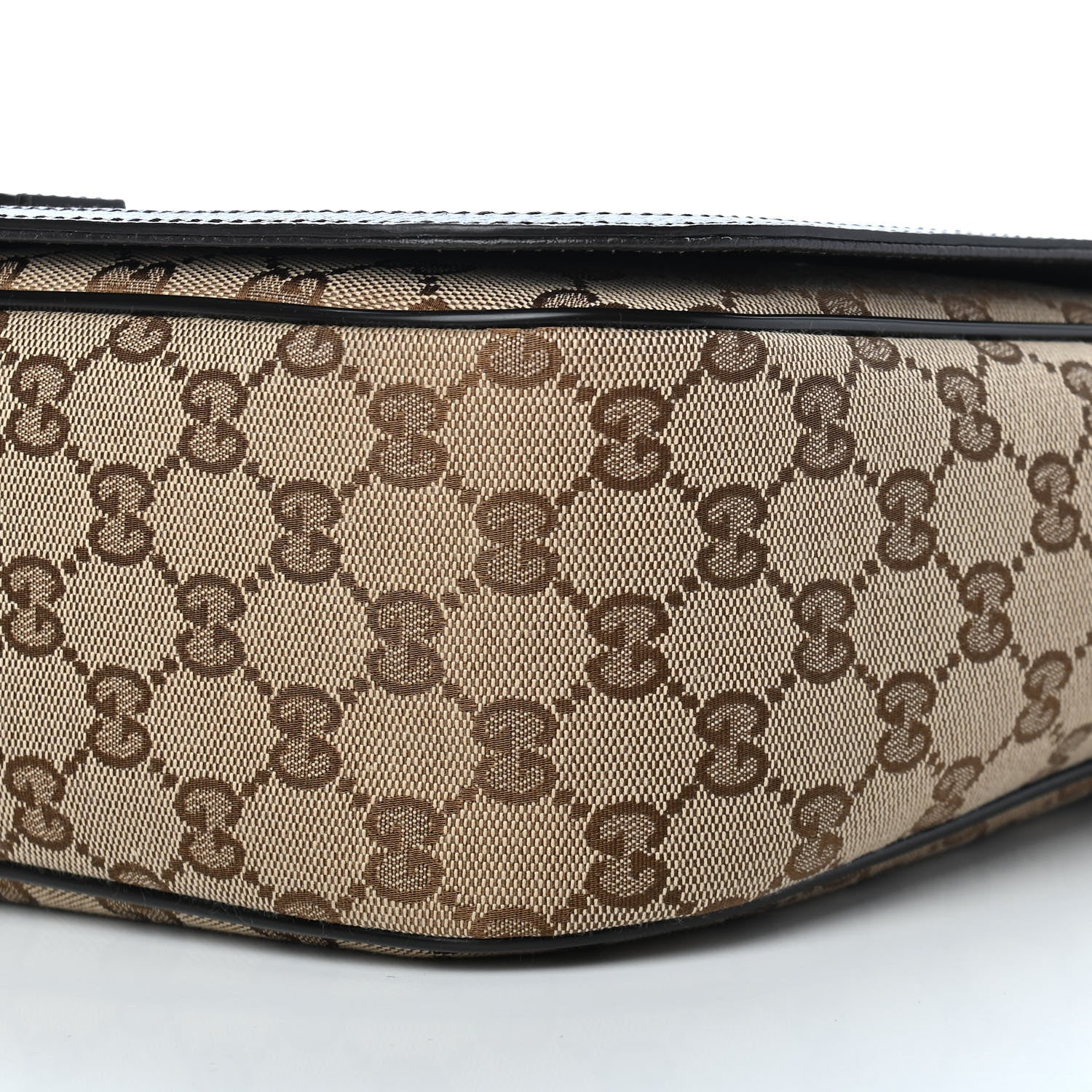 Gucci Monogram Large Flap Messenger Bag Beige Dark Brown 9 of 9