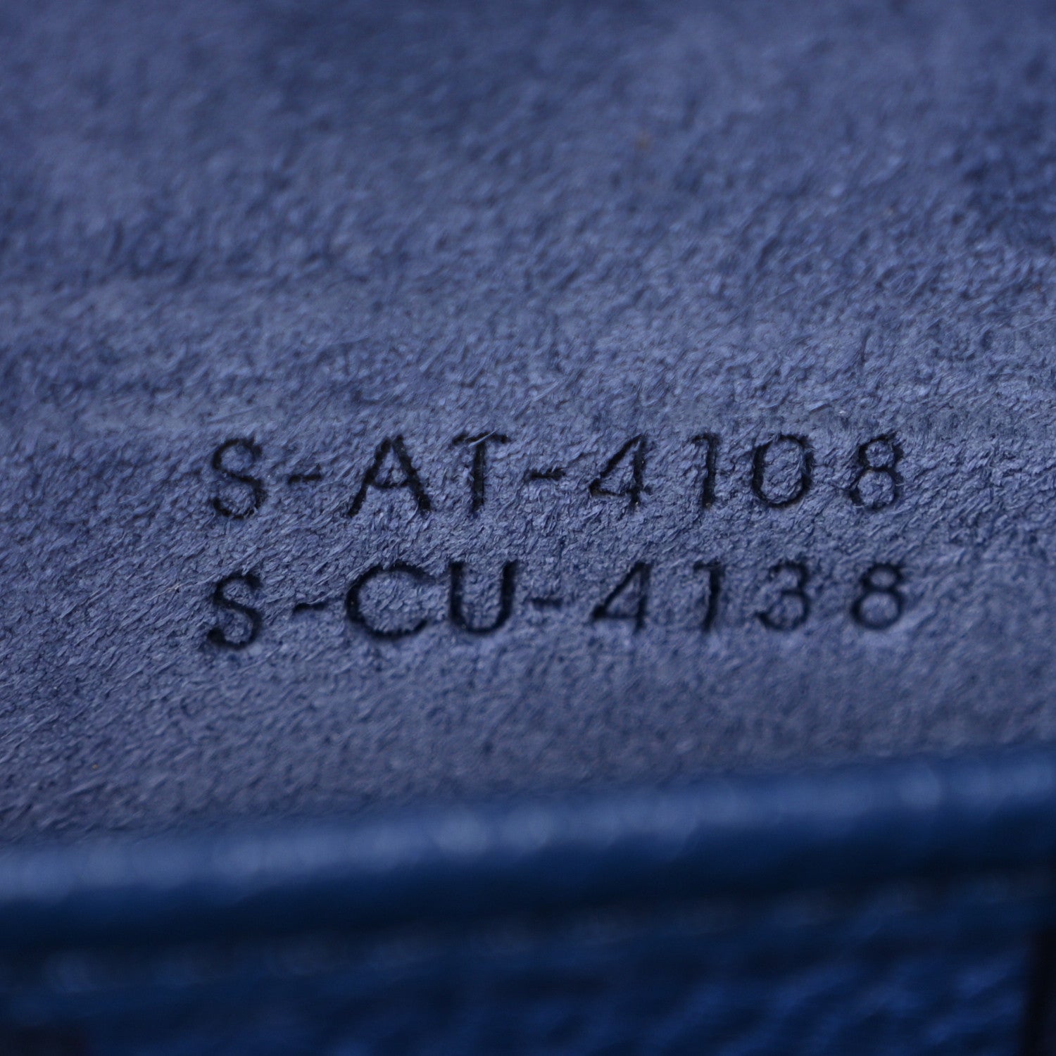 Celine Drummed Calfskin Nano Luggage Indigo 8 of 11