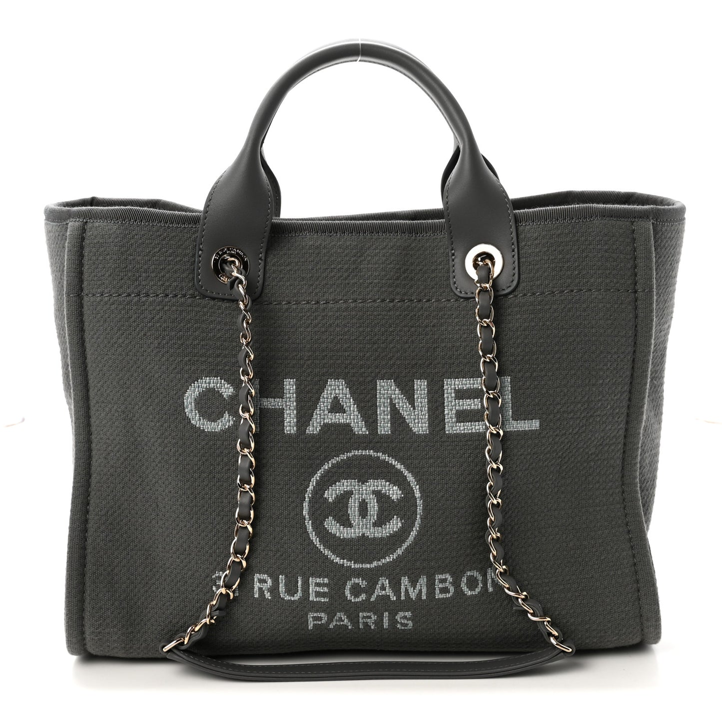 Mixed Fibers Small Deauville Tote Dark Grey