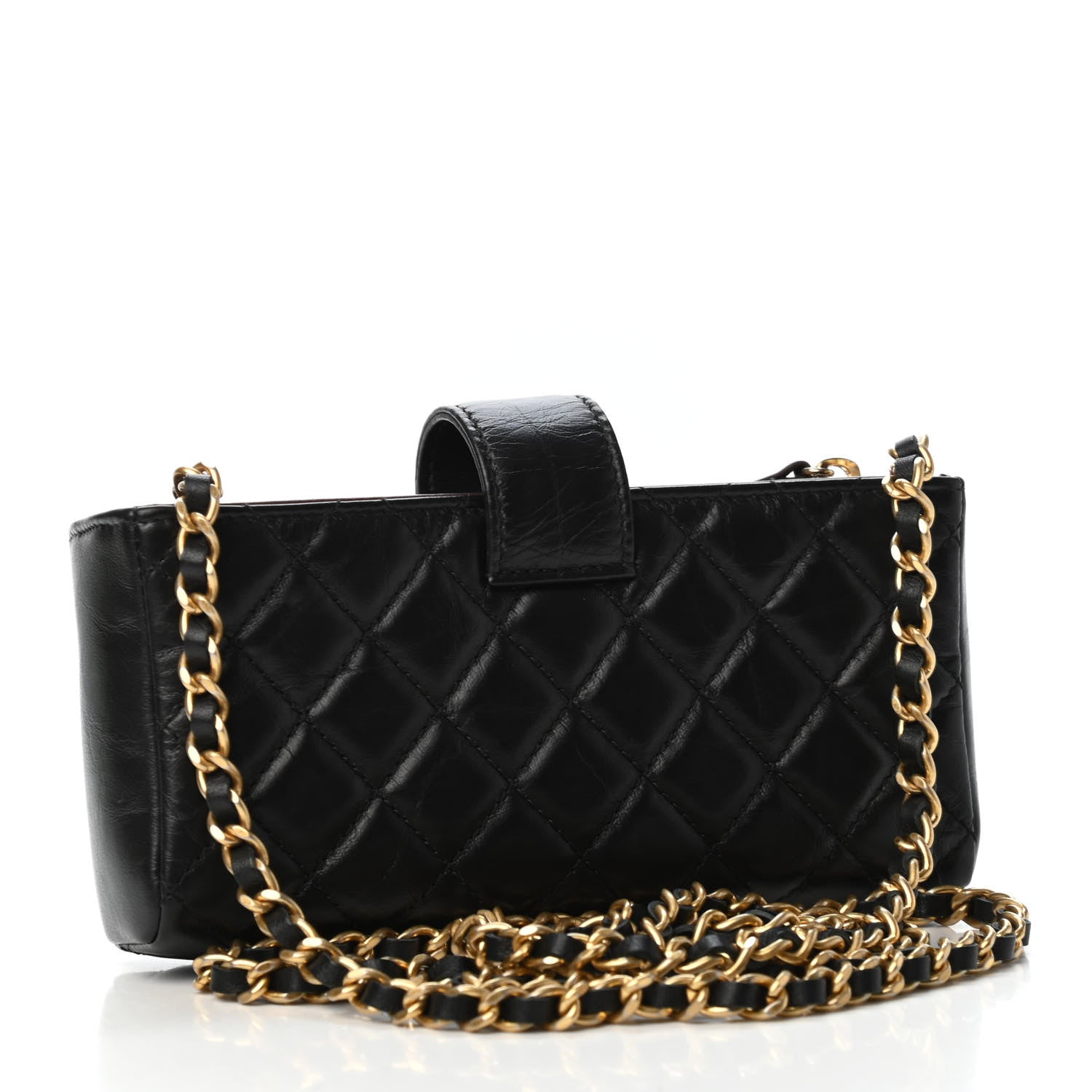 Chanel Aged Calfskin Lucky Charms 2.55 Reissue Mini Clutch With Chain Black 2 of 4