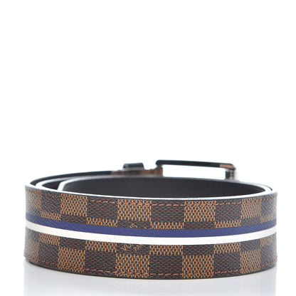 Louis Vuitton Savane Damier Ebene Chapman Belt 85 34 9 of 13