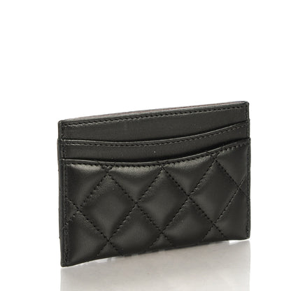 Chanel Lambskin Quilted Card Holder Black 3 of 8