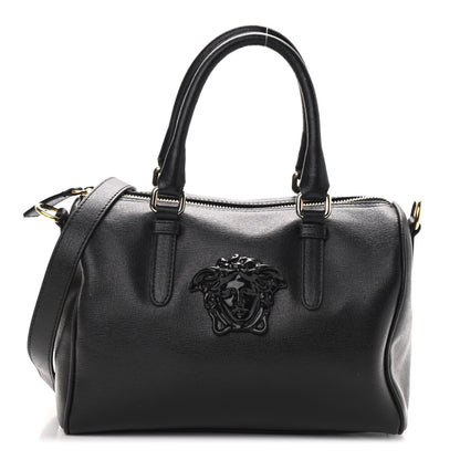 Versace Saffiano Calfskin Palazzo Duffle Bag Black 1 of 8