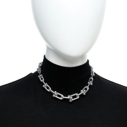 Tiffany Sterling Silver HardWear Graduated Link Necklace 2 of 6