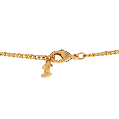 Chanel Pearl Crystal Twisted CC Drop Necklace Gold 5 of 7