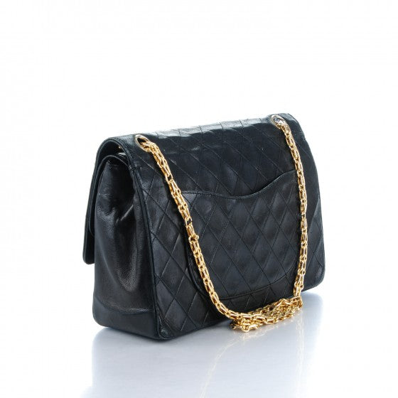 Chanel Lambskin Quilted Medium Bijoux Chain Double Flap Black 3 of 11